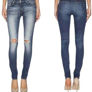 Rag & Bone The Skinny Jeans Pacifico Destroyed Size 24